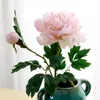 Fausse pivoine à tige unique, 17.72 pouces de longueur, Simulation de fleur de Fortune de printemps pour mariage, fleurs artificielles décoratives pour la maison