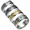 Edelstahl-Drachenring-Band-Fingerringe in Kontrastfarbe für Damen- und Herrenringe, Modeschmuck, Will und Sand
