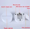 Touch 3D LED Lights Holder Lampa Bas 4mm Akrylpanel Natt Ljus Byte Färgrik Tabell Lätt Inredningshållare Batteri eller USB-effekt