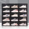 Foldable Plastic Shoe Box Thicker Dustproof Flip Stackable Shoebox Transparent Drawer Sort Out Shoes Cabinet Shoe Organizer VT1865