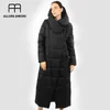 Kadınların Aşağı Ceket Parka Dış Giyim Kaput Kapitone Ceket Kadın Uzun Sıcak Pamuk Giyim Kış Bayanlar için Trend Yeni Tanımsız 201110