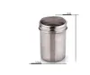 Wholesale 200 pcs/lot Creative Stainless Steel Chocolate Shaker Dredge Cappuccino Coffee Accessories Cocoa Powder Tank SN4993
