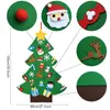 DIY Felt Christmas Tree Artificial Wall Hanging Ornaments Decoration For Year Gifts Kids Toys Navidad Y201020