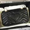 TOP quality Marmont Shoulder Bag Luxurys Designers Fashion Real Leather Crossbody Bag Women Purses Chain Messenger Bag Free Original Box