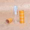 2022 new 5ml Refillable Portable Mini Perfume Bottle Traveler Aluminum Spray Atomizer Empty Parfum Spray Atomizer Container Tools