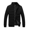 Männer Winterjacke Neue Plus Kaschmir Blouson Homme Männlich Stehkragen Business Mantel Halten Warme Dicke Splice Baumwolle Kleidung 201114