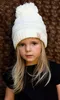 New Beanie Kids Kids вязаные шляпы Детские коренастые крышки черепа Зимний кабельный вязаный вязаный вязаный