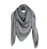 Stralende Gouden Zijde Wol zijde hoge kwaliteit sjaal vrouwelijke sjaal dikke driehoek 140x140 cm sjaal geen box247N