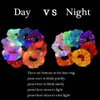 New Arrival Girls LED hair bands Luminous Scrunchies Ponytail Holder Headwear Elastic Bands Solid Color Accessories6831349