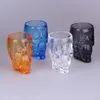 Halloween Plastic cocktail Tumblers wine glass cups. Skull transparent acrylic beer cup