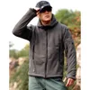 Mäns Jackor Höst Men Fleece Jacka Taktisk Soft Shell Hooded Winter Mens Multi Pocket Zipper Warm Polar Army Coat Outwear