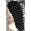 Lace Front Human Hair Wigs Bleached Knots for Women Mongolian Deep Wave Wig with Baby Hair4406675