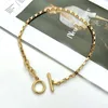 Bohemian Style Asymmetric OT Twisted Chain Necklace For Women 2020 New Fashion Gold Silver Color Necklace Jewelry Gift