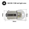 Żarówki Ampolletas LED Light 1156 BA15S 6V 12 V 24 V 36 V 48 V 1.5W S25 CANBUS Auto Turn Signal Lamp Bulb Lampki hamulcowe Światła samochodu