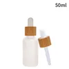 Frosted Glass Dropper Bottles, Essential Oil Bottles With Eye Dropper Lids Perfume Sample Vials Essence Liquid Cosmetic Containers