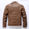 Jaquetas de couro masculinas Autumn Casual Motorcycle Jacket PU Men Men lã de motoqueiro quente Coats de couro masculino Outwear Brand Clothes 201128