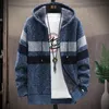 2020 Winter Heren Hoge Kwaliteit Gebreide Thicken Mens Jassen Hood Mannelijke Sweater Casual Houd Warm Mannelijke Vest Sweaters Mannen