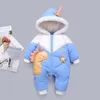 Baby Winter Jumpsuit New Born Russian Baby Girl Clothes Duck Down Jacket Coat Park for Infant Boy Romper Snowsuit Kids Snow Wear LJ201007