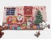 Christmas Wooden Jigsaw Puzzle Kids Toy Santa Claus Jigsaw Xmas Children Early Educational DIY Jigsaw Kids Christmas Baby Gifts SN1719