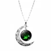 12 Constellations Moon Necklace Jewelry for Women Men Fashion Zodiac Gemstone Pendant Necklaces Party Favors