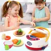 Kids Kitchen Toys Simulation Electric Rice Cooker Interactive Toy Mini Kitchen Food Pretend Play House Role Playing Girls Toys LJ201009