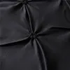 Bedding sets Luxury Pinch Pleat Black Comforter Sets Linen Duvet Cover Queen King Size clothes 220924