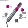 Hair Dryer 5 In 1 Electric Hair Comb Negative Ion Straightener Brush Blow Dryer Air Wrap Curling Wand Detachable Brush Kit Home 220113