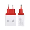 USB充電器4ポートアダプタEU / US / UKプラグ壁高速充電ホームウォールチャージャー旅行アダプター