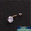 10mm Mix Crystal Zircon Anti Allergy Simple Lounger Stainless Steel Earrings Ear Nail Belly Button Rings Navel Piercing