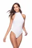 Women's Jumpsuits & Rompers Sexy Bodysuit Women Backless Black White Basic Playsuit Femme Monos Cortos De Mujer 2021 Summer Slim