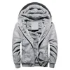 Winterjacke Männer Dicke Warme Fleece Reißverschluss Männer Jacke Mantel Sportwear Männliche Streetwear Hoodies Kapuzenjacke Männer 201128