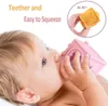 /set Baby Grasp Toy Silicone Kids Building Blocks Touch Hand Soft Balls Baby Massage Rubber Teethers Squeeze Toy Blocks LJ201124