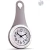 Taille compacte cuisine salle de bain horloge murale étanche douche silencieuse suspendus décor horloges murales avec ventouses décoration de la maison H1230