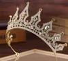 Goldsilver Princess Headwear Chic Bridal Tiaras Accessories Fantastiska kristaller Pärlor Bröllopstiaror och kronor 112074112082