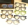 nuovi occhiali da vista occhiali da vista retrò sotto gli occhiali da vista da uomo con montatura quadrata, design in titanio, aste classiche e alla moda