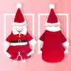 Dog Odzież Boże Narodzenie Pet Santa Claus garnitur Kostiumy Kot Puppy Kombinezon Bluzy Ubrania