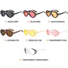 Sunglasses Womens Oversized Shades Retro Black Yellow Pilot Sun Glasses Lady UV400 Beach Eyewear220H