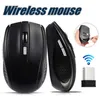 Hot 2.4GHz USB Optical Wireless Mouse USB Mottagare Mouse Smart Sova Energisparande möss för dator Tablet PC Laptop skrivbord med vit låda