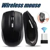 New 2.4GHz USB Optical Wireless Mouse USB Receiver mouse Smart Sleep Energy-Saving Mice for Computer Tablet PC Laptop Desktop with White Box