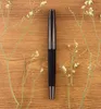 HONGDIAN 6013 Zwart Metalen Vulpen Titanium Zwart EF / F / Bent NIB Gun-Black Pen Cap Clip Uitstekend Business Office Gift Pen T200115