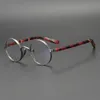 Montures rondes de style rétro exquis pour hommes et messieurs, lunettes en métal à monture complète, jambes miroir en écaille de tortue, lunettes 5701294
