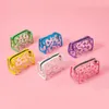 Transparent pvc daisy cosmetic bag waterproof ins travel large capacity wash bag portable storage