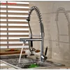 Chrome Solid Brass Kitchen Faucet Double Sprayer Vessel Sink Mixer Tap Deck M qyltnF packing20109869570