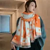 2020 شتاء الشتاء الشتاء النساء الباشمينا شال سيدة التصميم طباعة بطانية دافئة أنثى الرقبة الأوشحة سميكة stoles LJ201221
