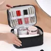 Nxy Cosmetic Bags s Double Layer Makeup Beauty Brush Travel Kit Professional Multifunctional Organiser 220303
