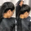 Parrucca piena del merletto 360 capelli umani Pre Plucke per le donne nere Parrucche brasiliane anteriori in pizzo dritto parrucche per capelli umani Hd 360 parrucca frontale in pizzo Hd6789653