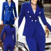 Royal Blue Women Ladies Formal Office Suits Business Pants Suits Custom Made Wedding Prom Evening Madre della Sposa Abiti 2 Pezzi