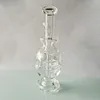 6,2 polegadas Clear Fab Ovo Recycler Dab Rig Rig Bubbler Fumar Vidro De Vidro Bongo Grosso Beaker Tubulação de Vidro Tabaco Hookahs com 14mm Arenga Masculina Novo tipo