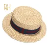 red ribbon hat straw