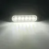 Ultra Cienki 6 Chips samochodowych LED Strobe Light Emergence Light Grill Podział Auto Miga do SUV Ciężarówka Motocykl 12-24 V Lightbar